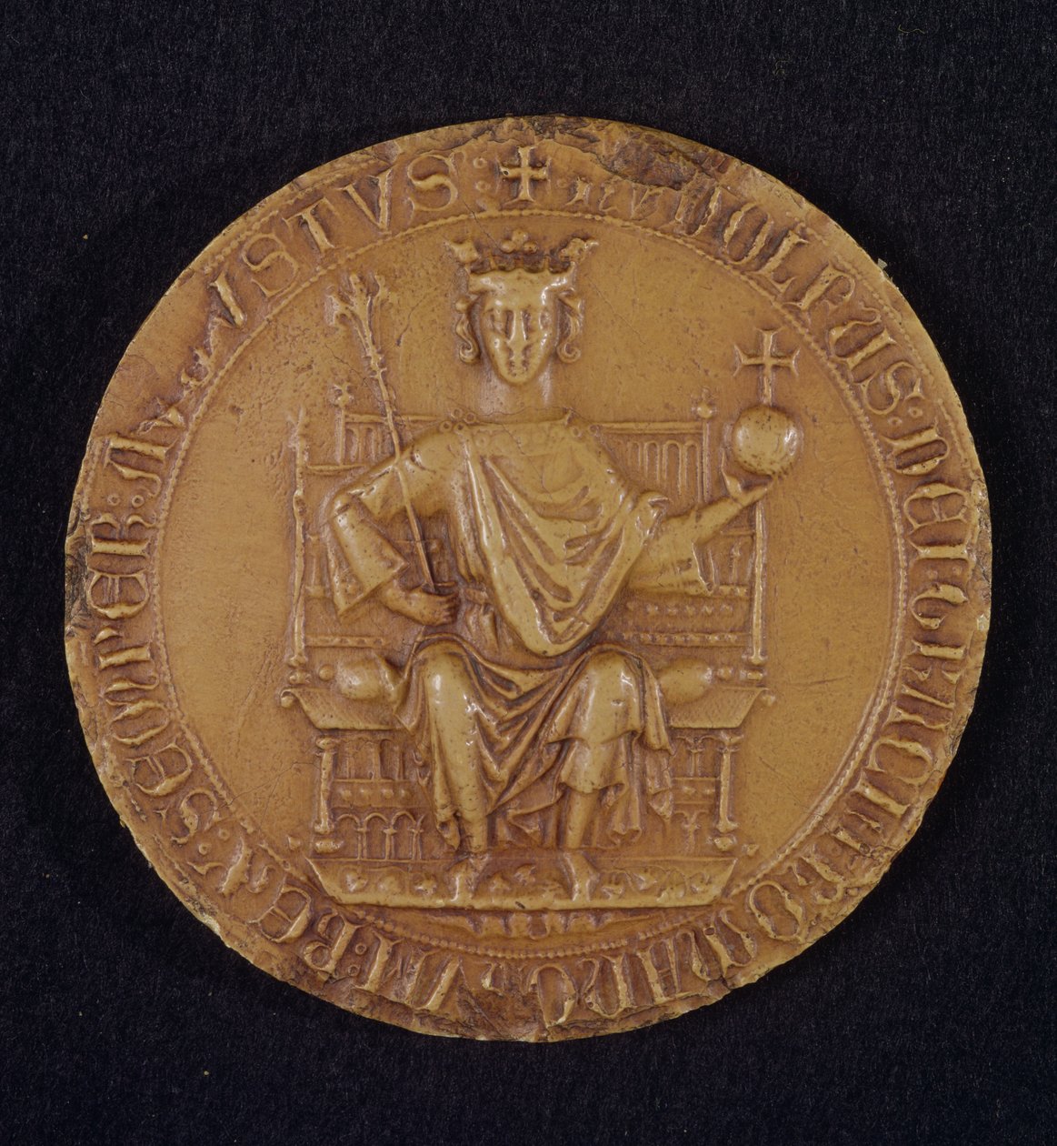 Segl til Rudolf I (1218-91) av Habsbourg, 1289 (voks) av Austrian School