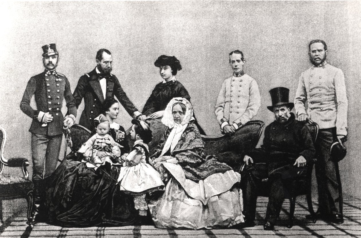 Den østerrikske keiserfamilien, 1860 av Austrian School