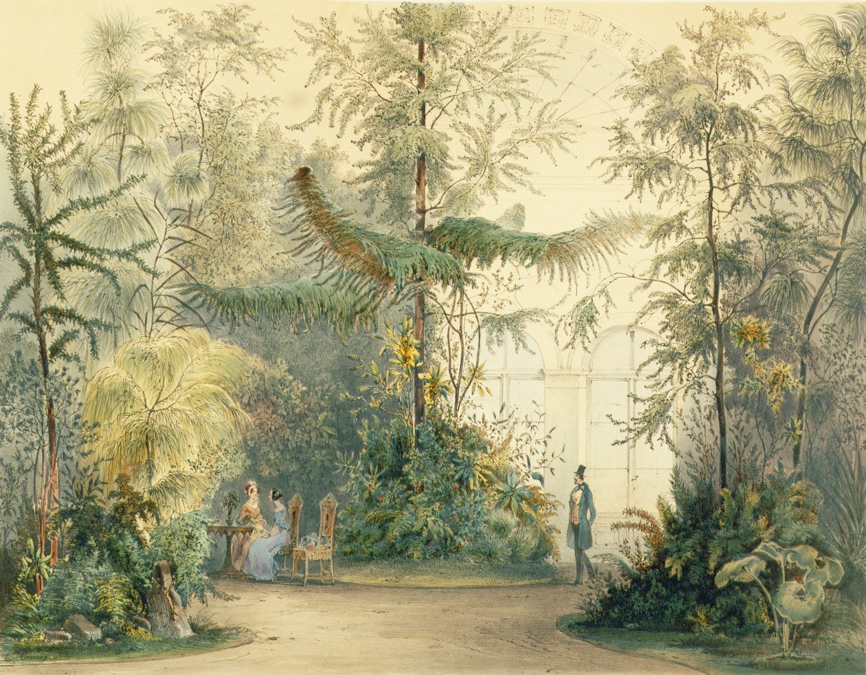 Vinterhagen til Hofburg-palasset, Wien, 1852 (se også 170851, 171910) av Austrian School