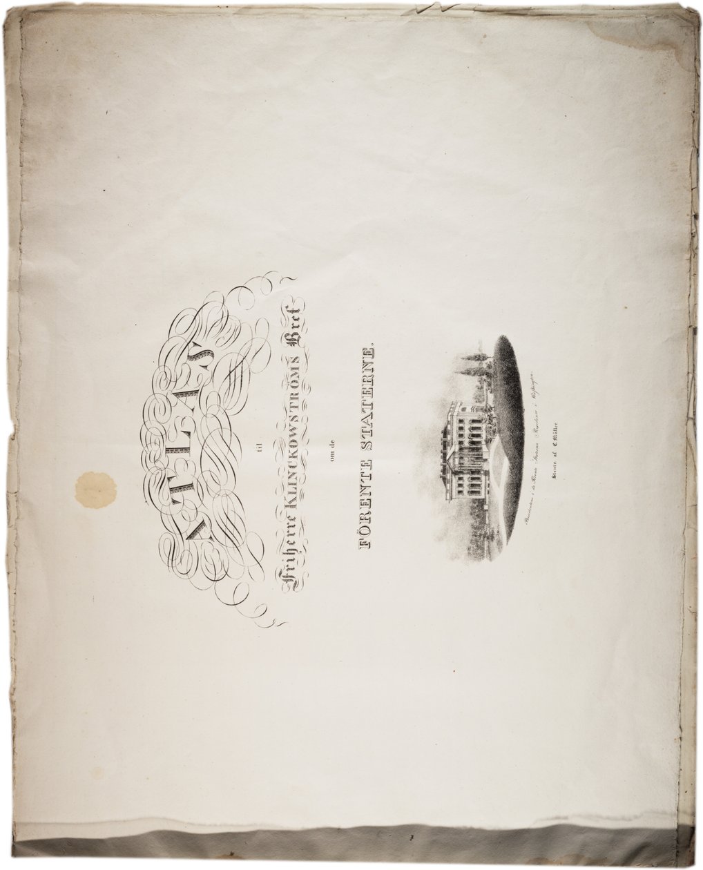 Atlas for USA, 1824 av Axel Leonhard Klinckowström