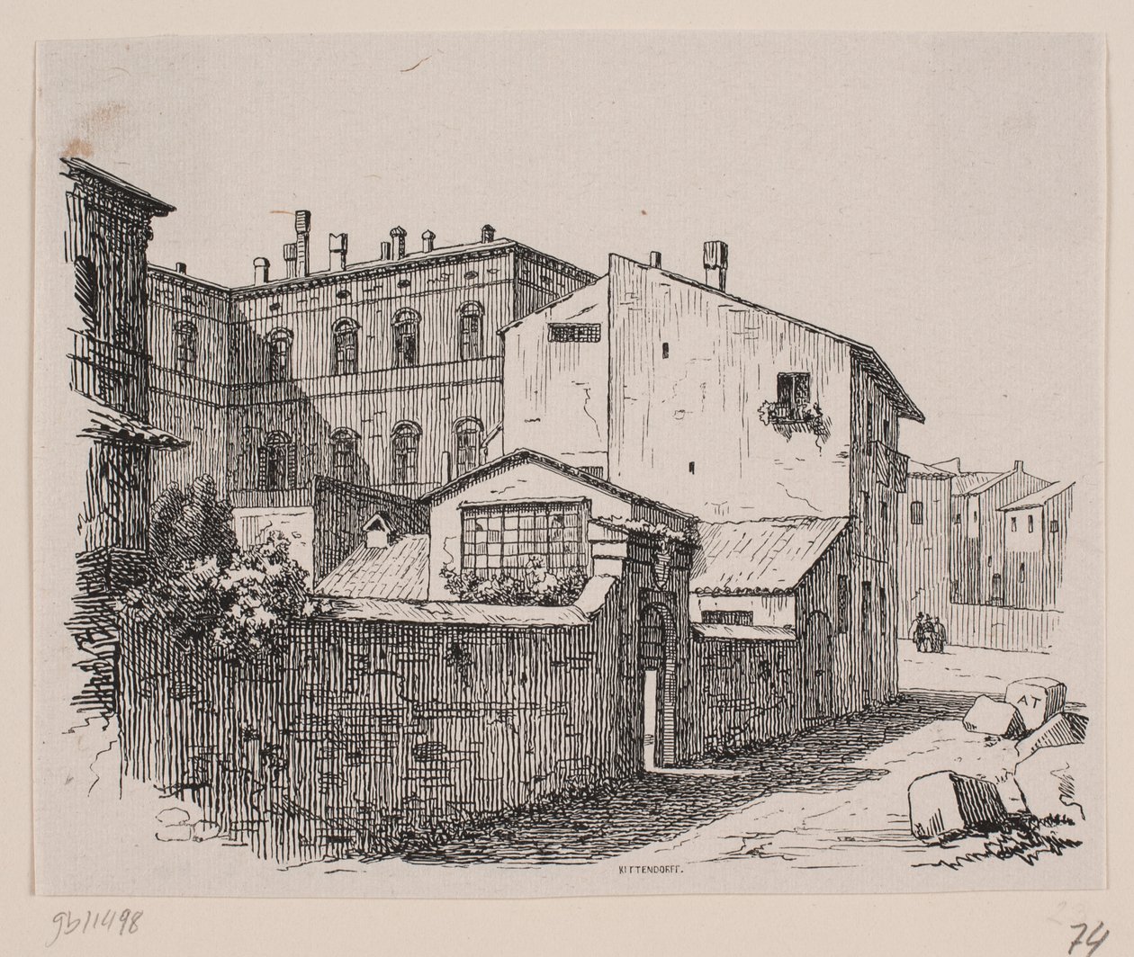 Thorvaldsens atelier i Roma av Axel Theodor Kittendorff