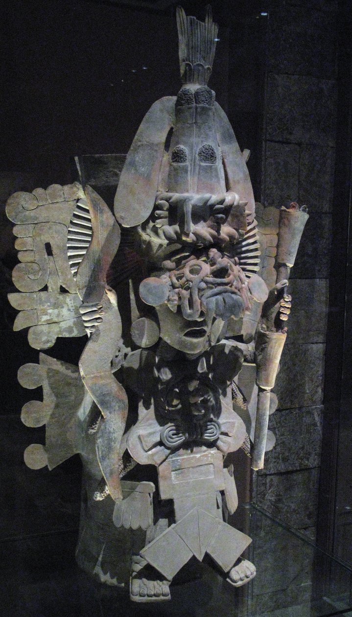 Røkelsesbrenner i form av guden Nappatecuhtli, Tlahuac, sen postklassisk periode, ca. 1500 av Aztec