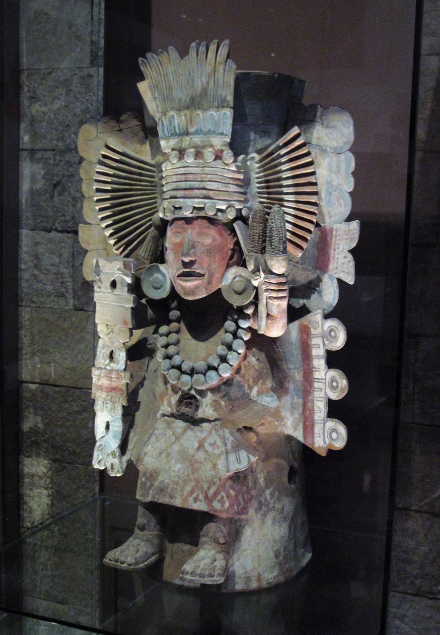 Røkelsesbrenner i form av maisgudinnen Xilonen, Tlahuac, sen postklassisk periode, ca. 1500 av Aztec