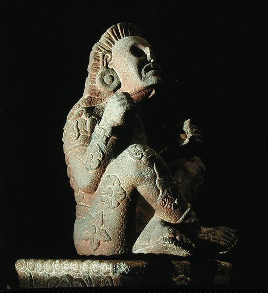 Xochipilli (se også 207566), Late Post Classic Period (1300-1521) (stein) av Aztec Aztec