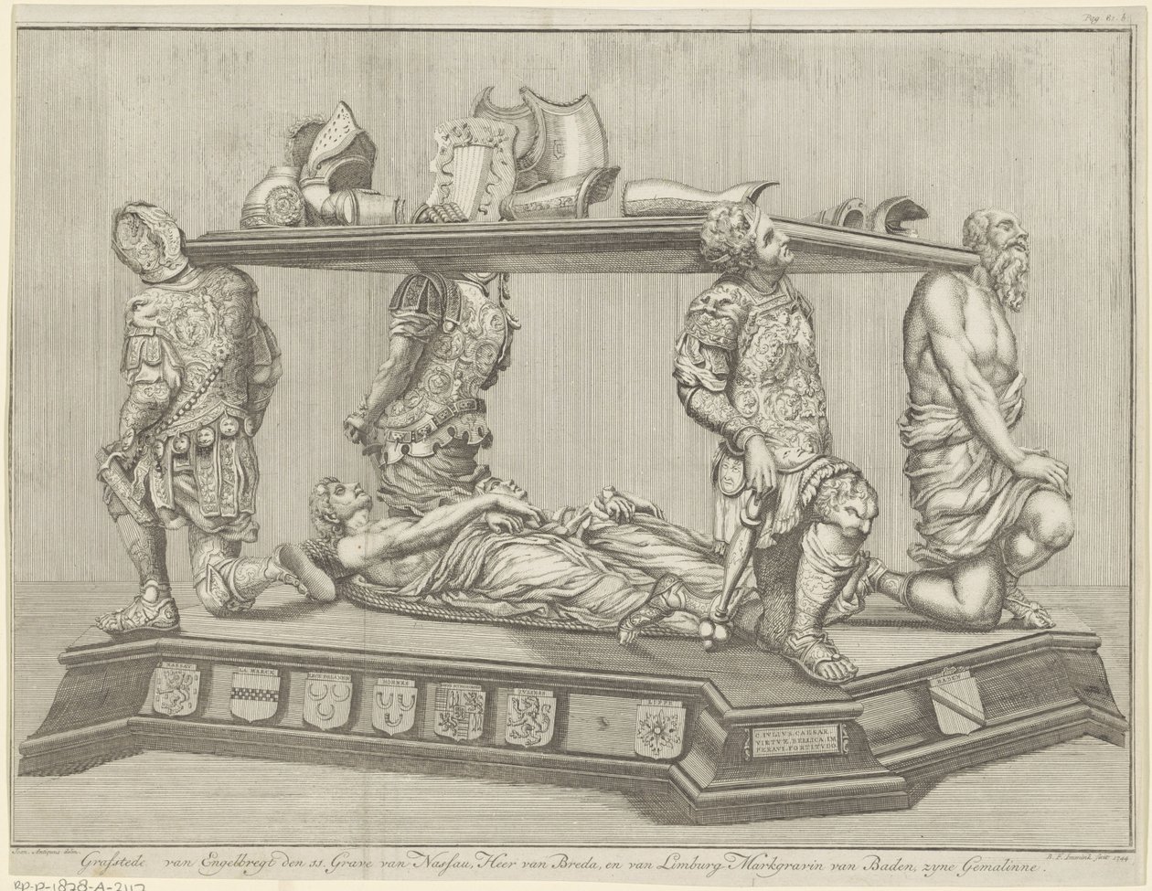Begravelsesmonument for Engelbrecht II, greve av Nassau-Dillenburg-Breda, 1504 av B.F. Immink