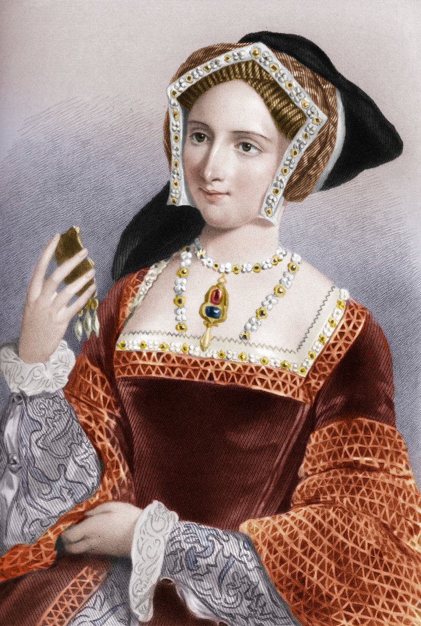 Jane Seymour 1509-1537, den tredje kona til kong Henry VIII, 1851 av B. Eyles