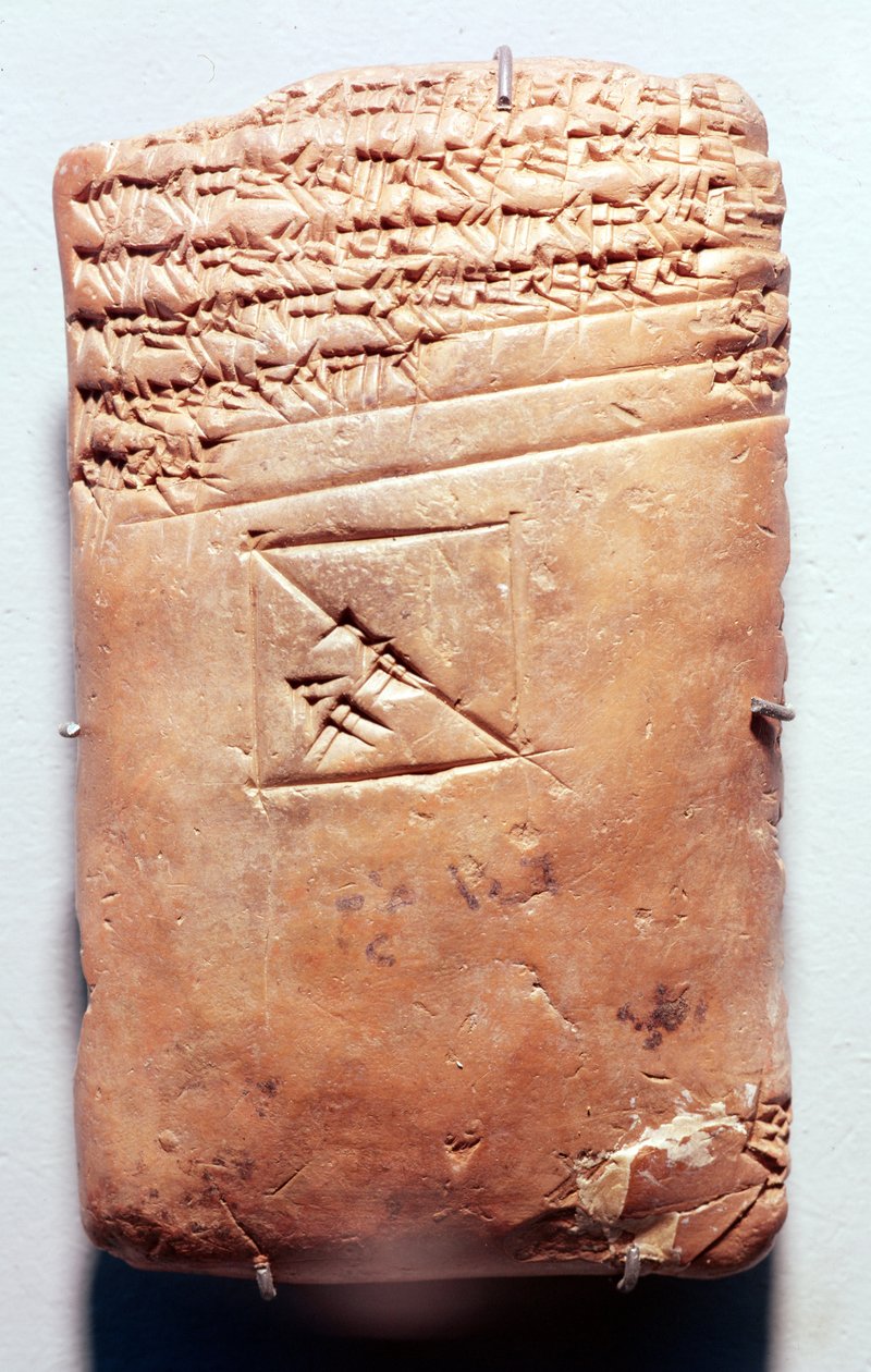 Tablett med kileskrift, ca. 1830-1530 f.Kr. (leire) av Babylonian