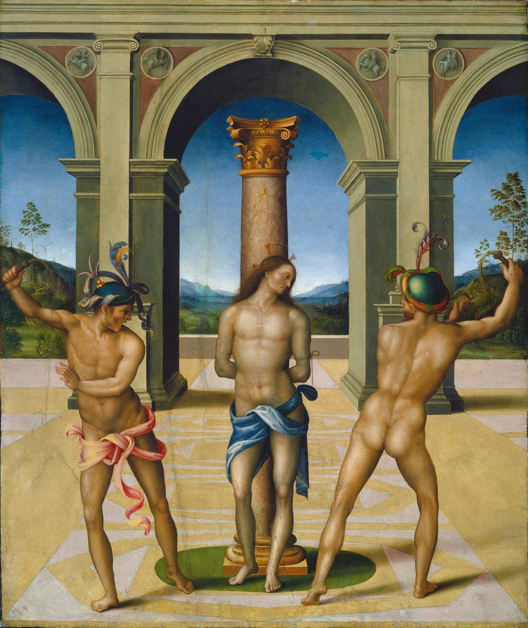 Kristi flagellasjon, ca. 15121515. av Bacchiacca