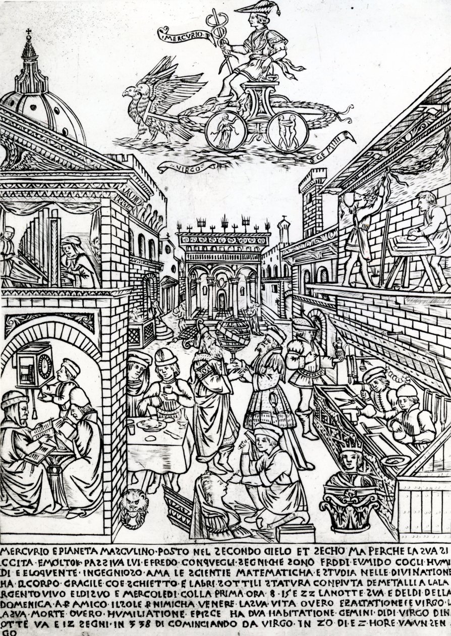 Merkur, ca. 1464 av Baccio Baldini
