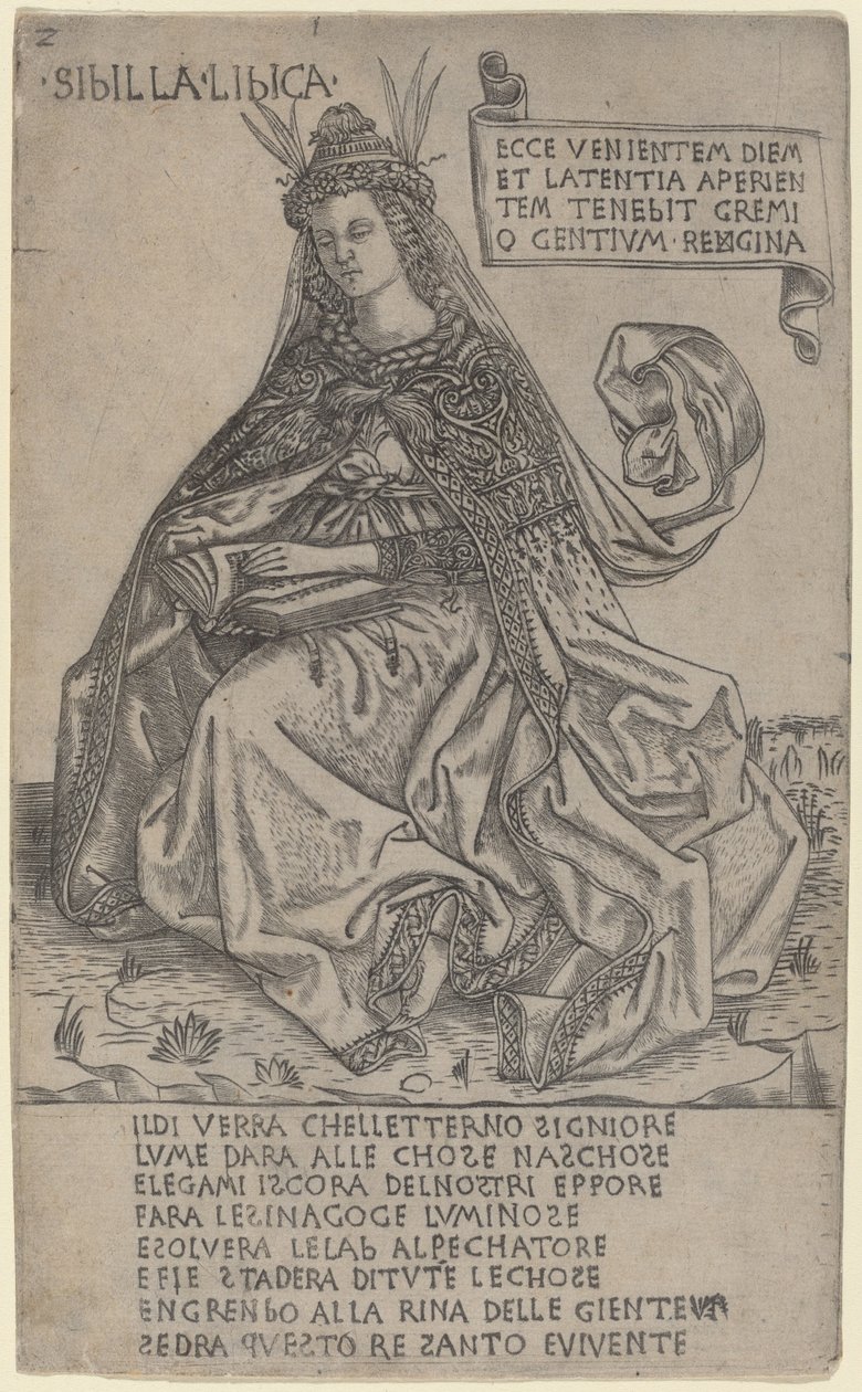 Libyske Sibyl, ca. 14701480. av Baccio Baldini