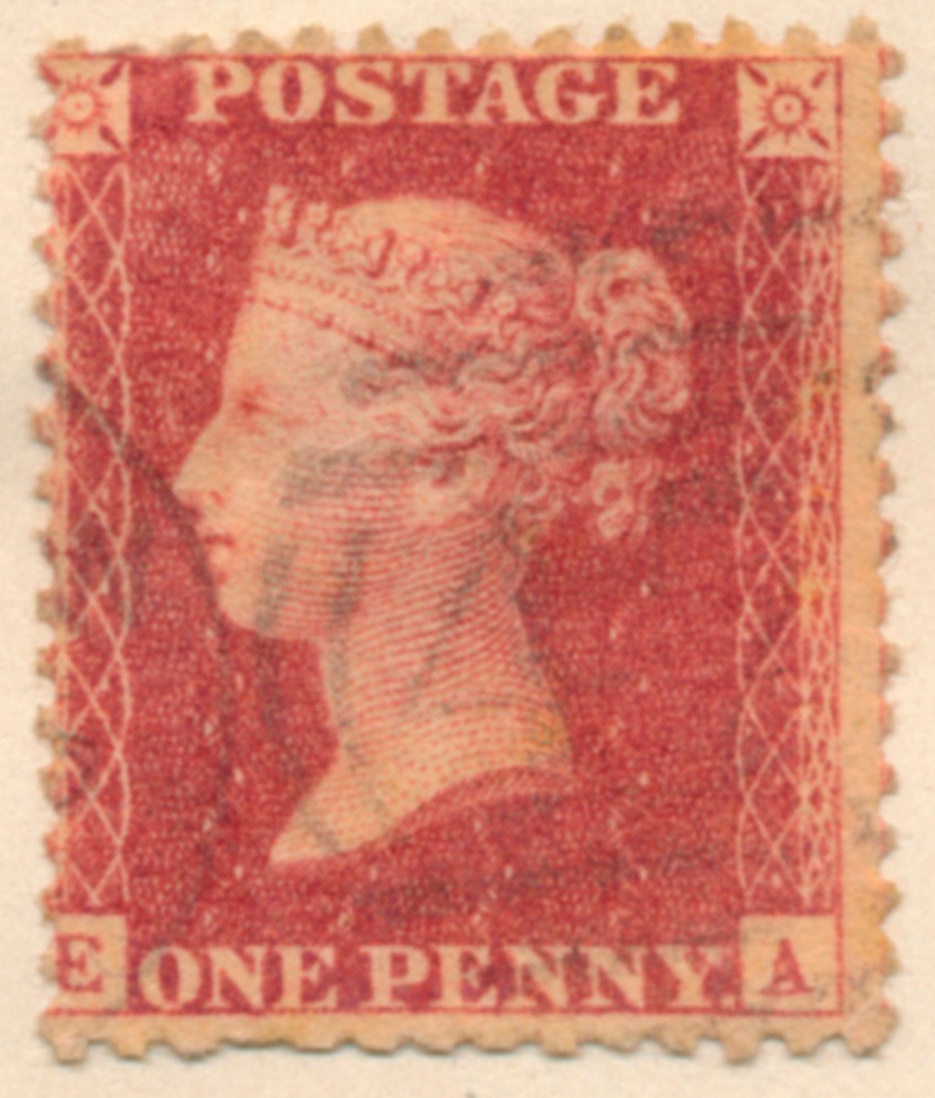 The Penny Red-frimerket, 1841 av Bacon and Co Perkins