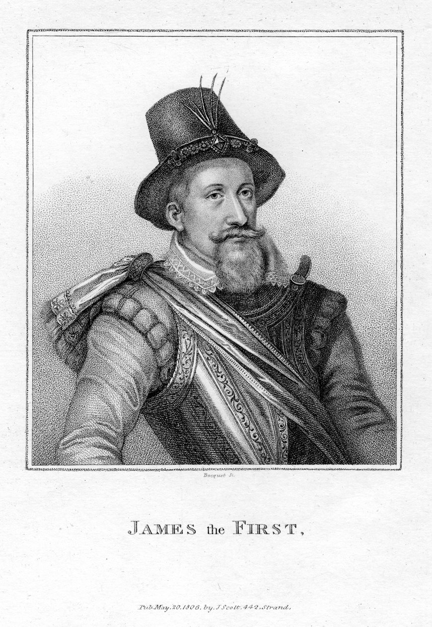 James I av England og VI av Skottland, 1806. av Bacquet