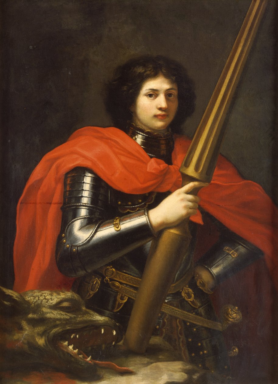 Saint George (oil on canvas) av Baldassare  Franceschini
