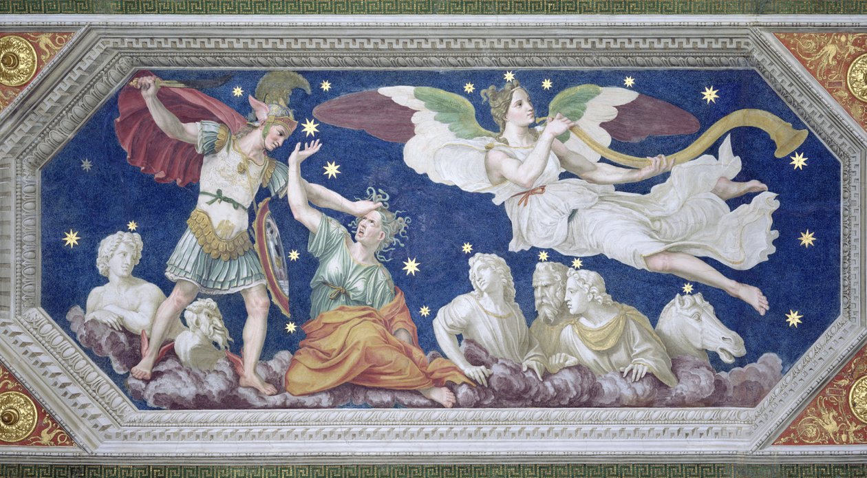 Perseus og Medusa, takdekorasjon fra 