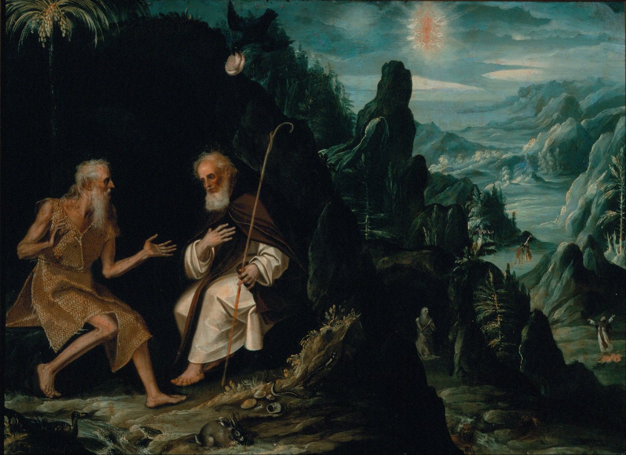 Eremittene, Saint Paul og Saint Anthony av Baltasar de Echave Ibía
