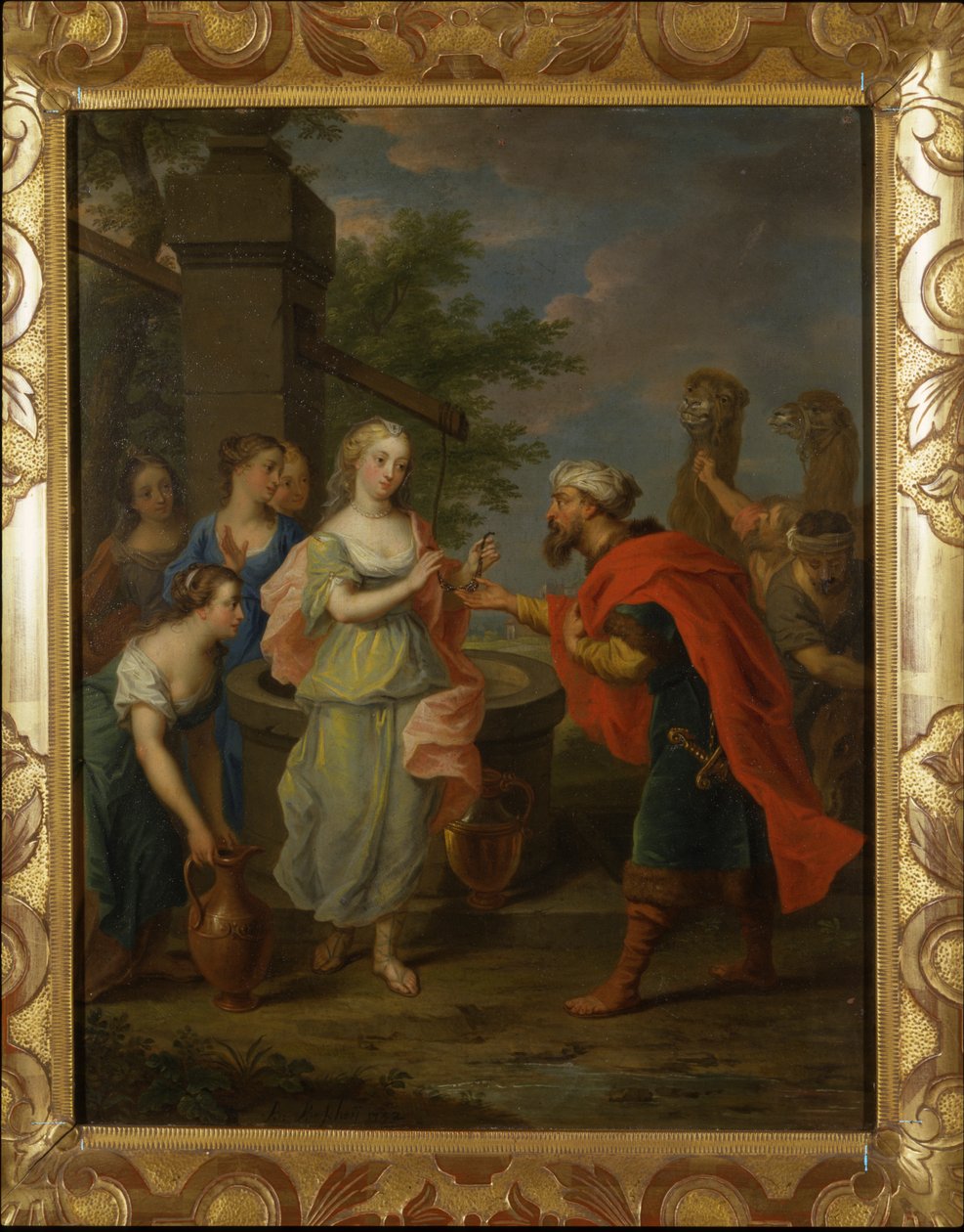 Eliezer og Rebecca ved brønnen av Balthasar Beschey