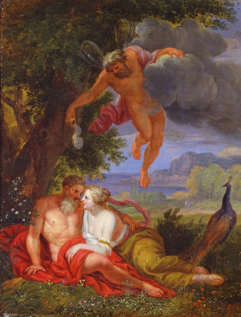 Hypnos sender Jupiter og Juno i dvale av Balthasar Beschey
