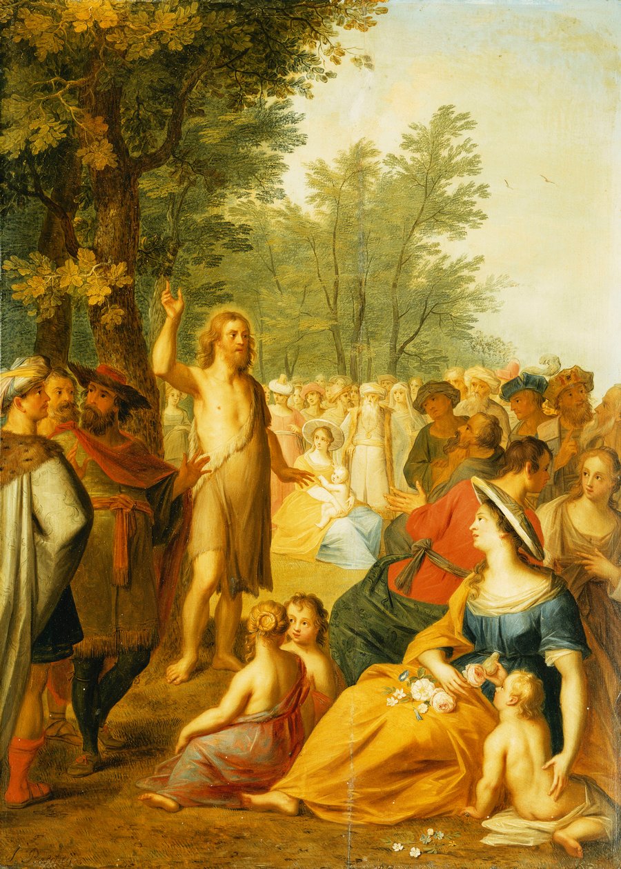 Døperen Johannes forkynner i villmarken, av Balthasar Beschey