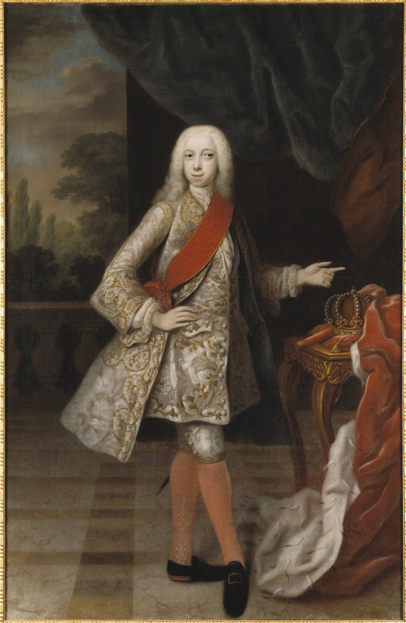 Pierre III (tsarde Russie) - Portrett av tsaren Peter III av Russland (1728-1762), av Denner, Balthasar (1685-1749). Olje på lerret. Mål: 184x118 cm. Nationalmuseum Stockholm av Balthasar Denner