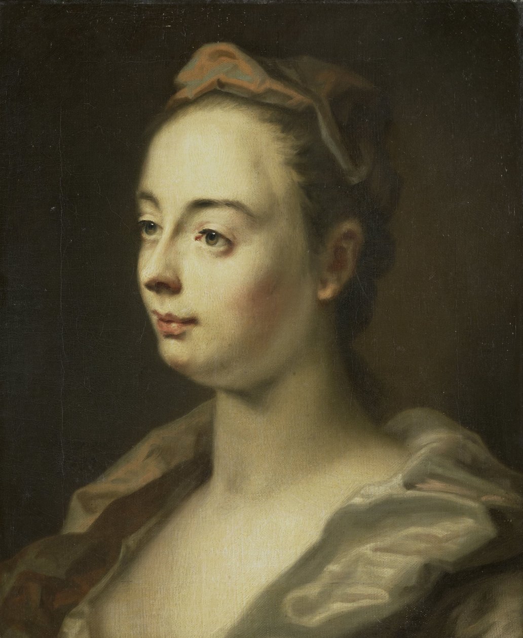 Portrett av en kvinne av Balthasar Denner