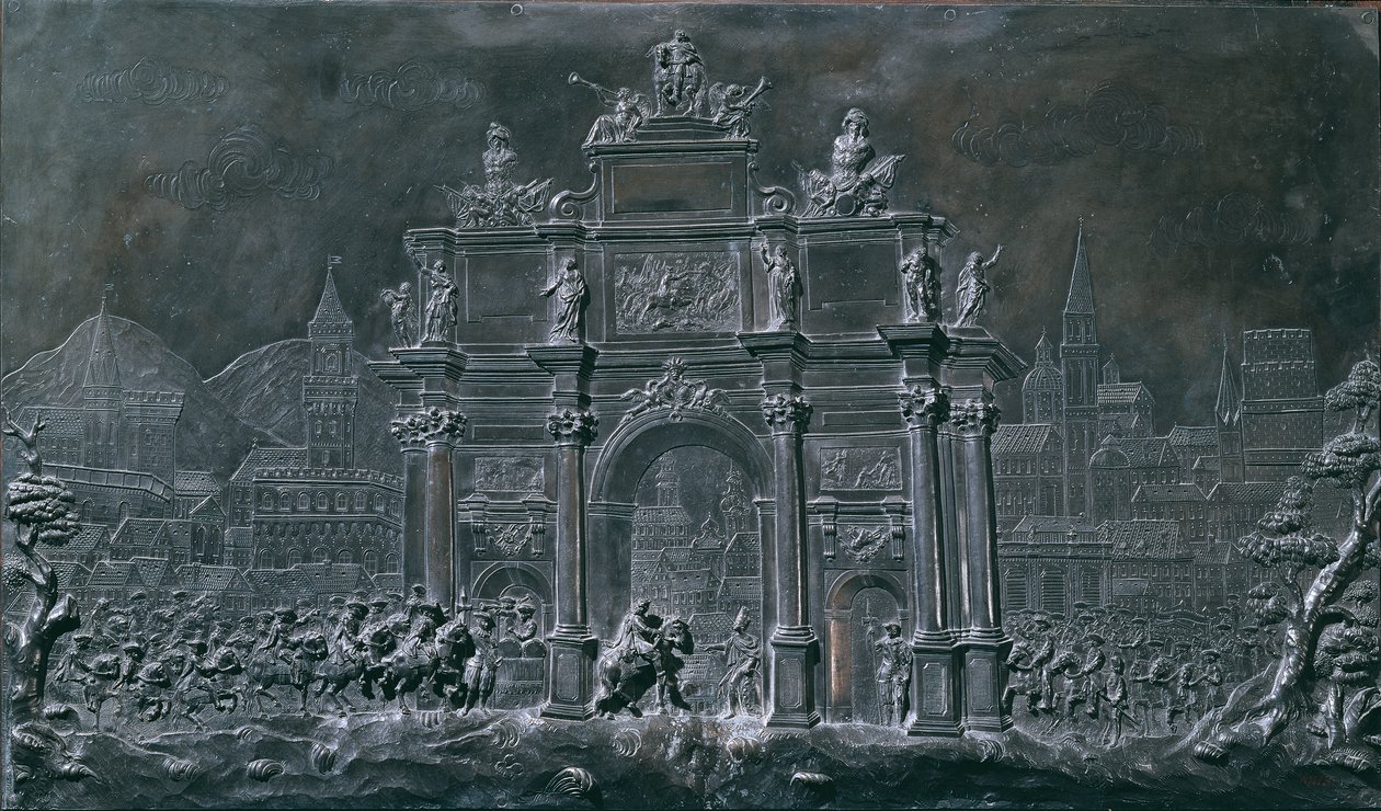 Storhertug Franz Stephan av Lorraine gikk inn i Firenze 20. januar 1739 av Balthasar Ferdinand Moll