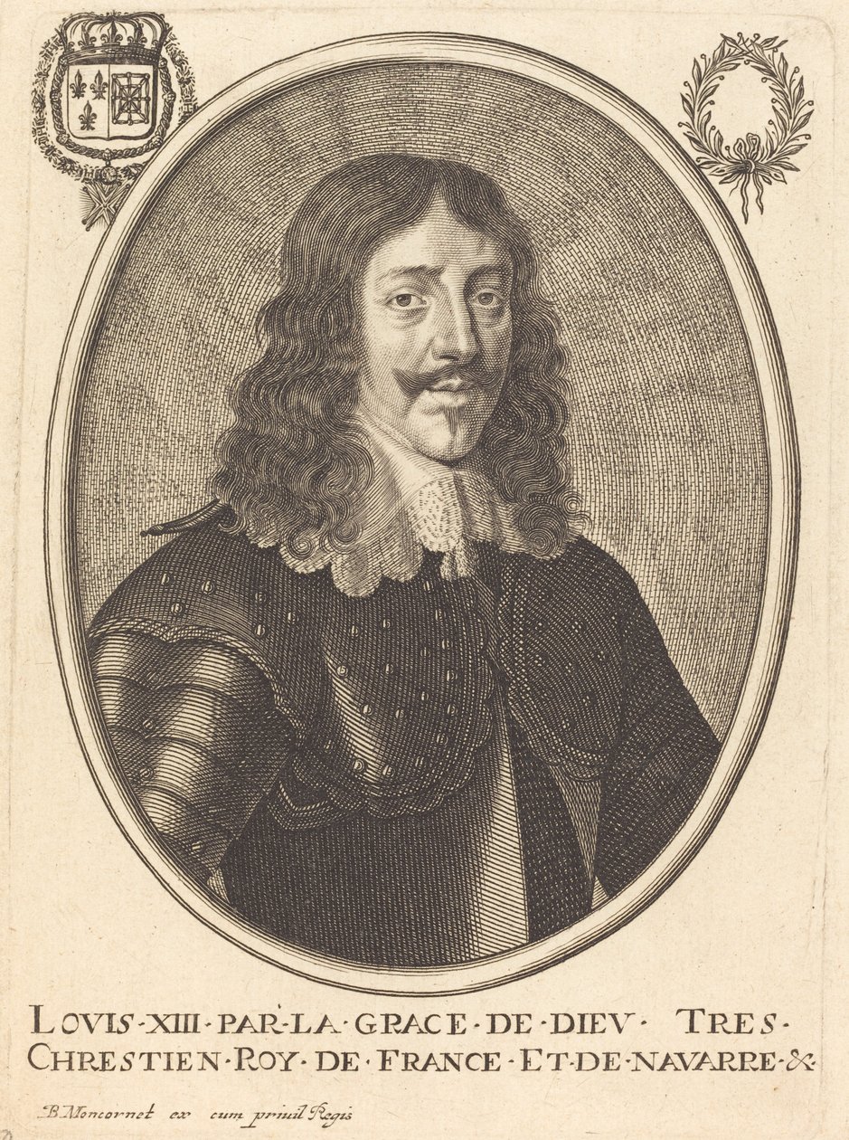Ludvig XIII, konge av Frankrike av Balthasar Moncornet
