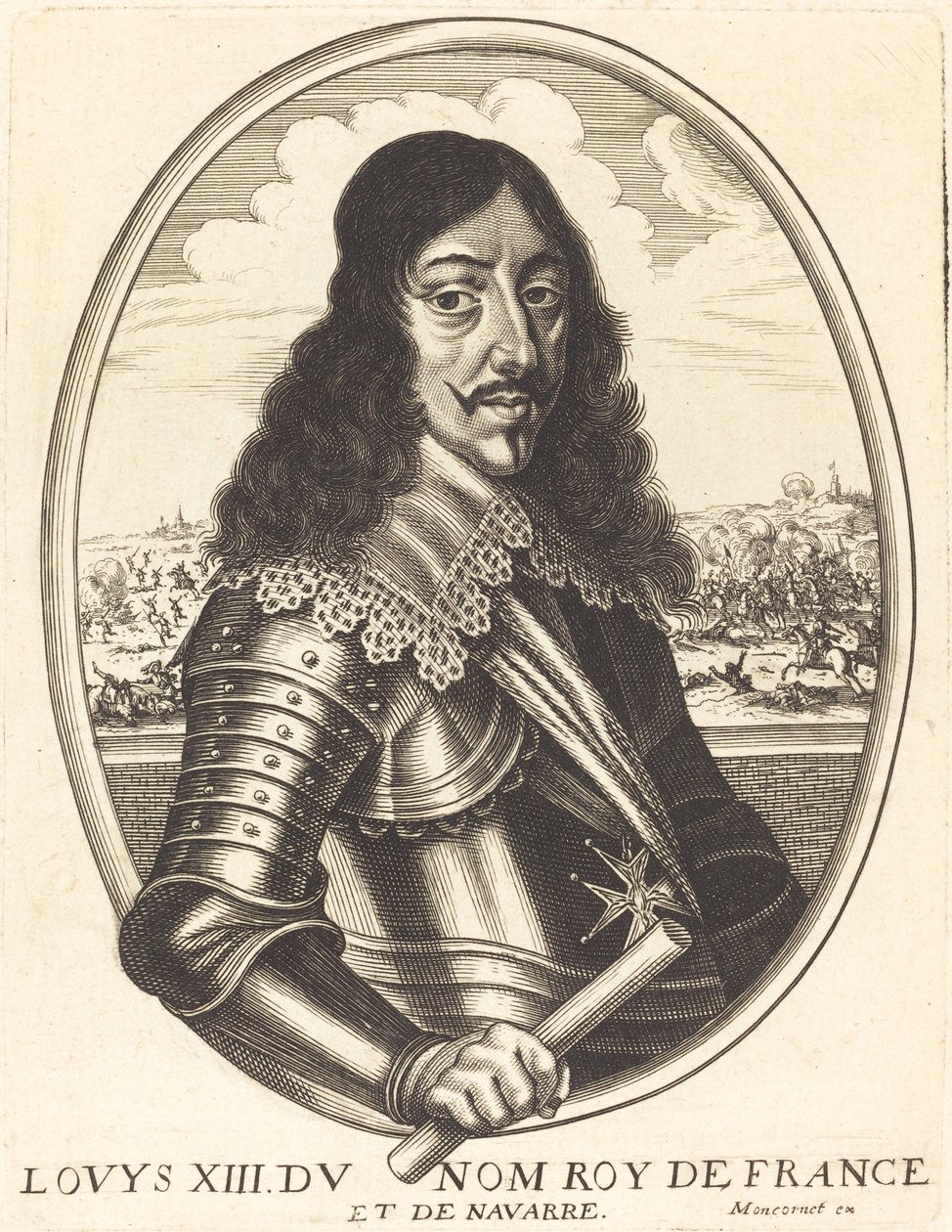 Ludvig XIII, konge av Frankrike av Balthasar Moncornet
