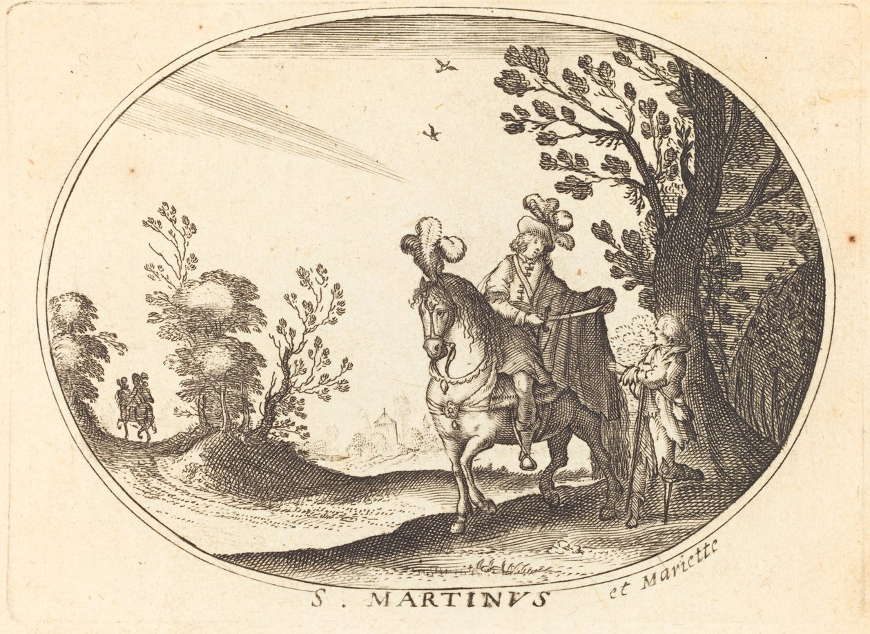 Saint Martin og tiggeren av Balthasar Moncornet