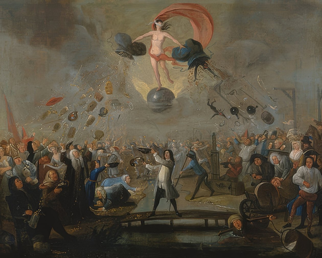 Allegori om skjebne. Rundt 1730 av Balthasar Nebot