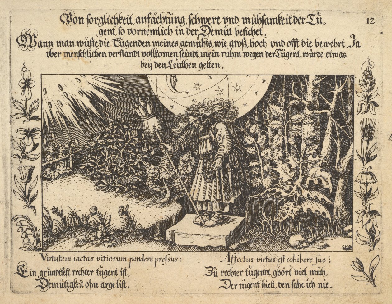 Fra forsiktig verdsettelse, tyngde og dydens slit, spesielt i ydmykhet..., 1652. av Balthasar Schwan
