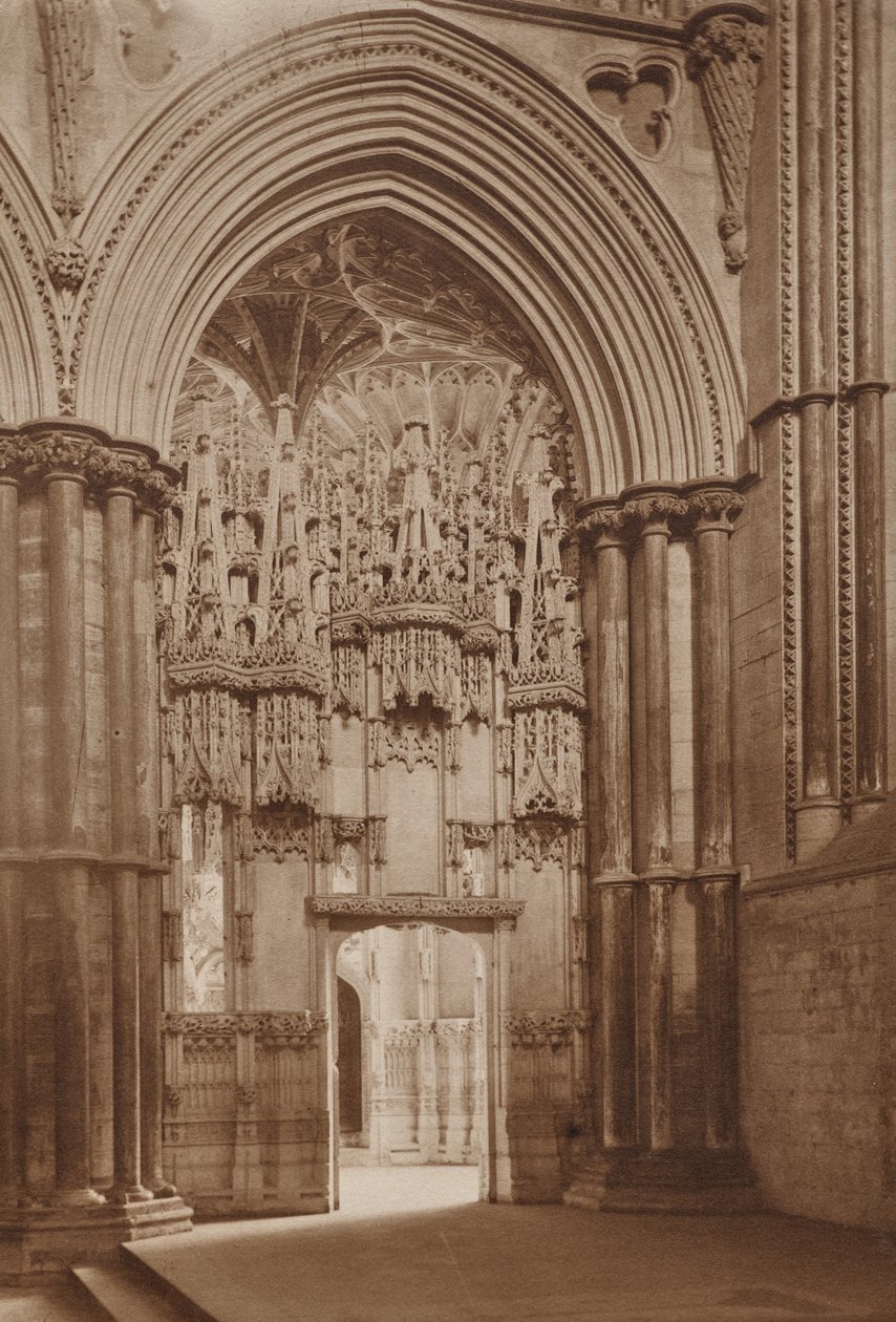 Biskop Alcocks kapell fra Reho-Chor, Ely Cathedral av Balthasar van der Ast