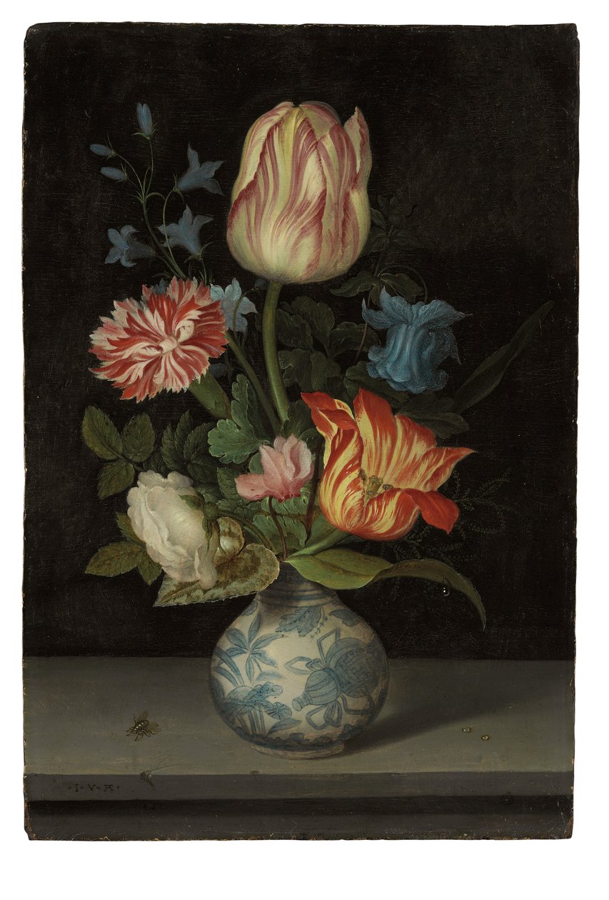 Blomsterstykke i en Wanli-vase av Balthasar van der Ast