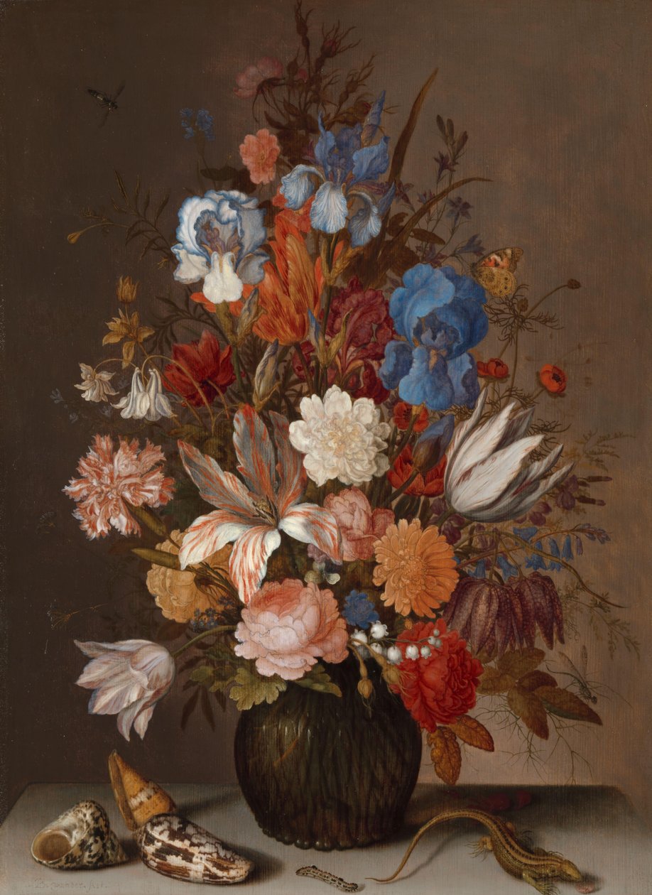 Stilleben med blomster av Balthasar van der Ast