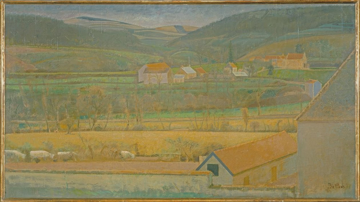Yonne-dalen av Balthus Klossowski de Rola