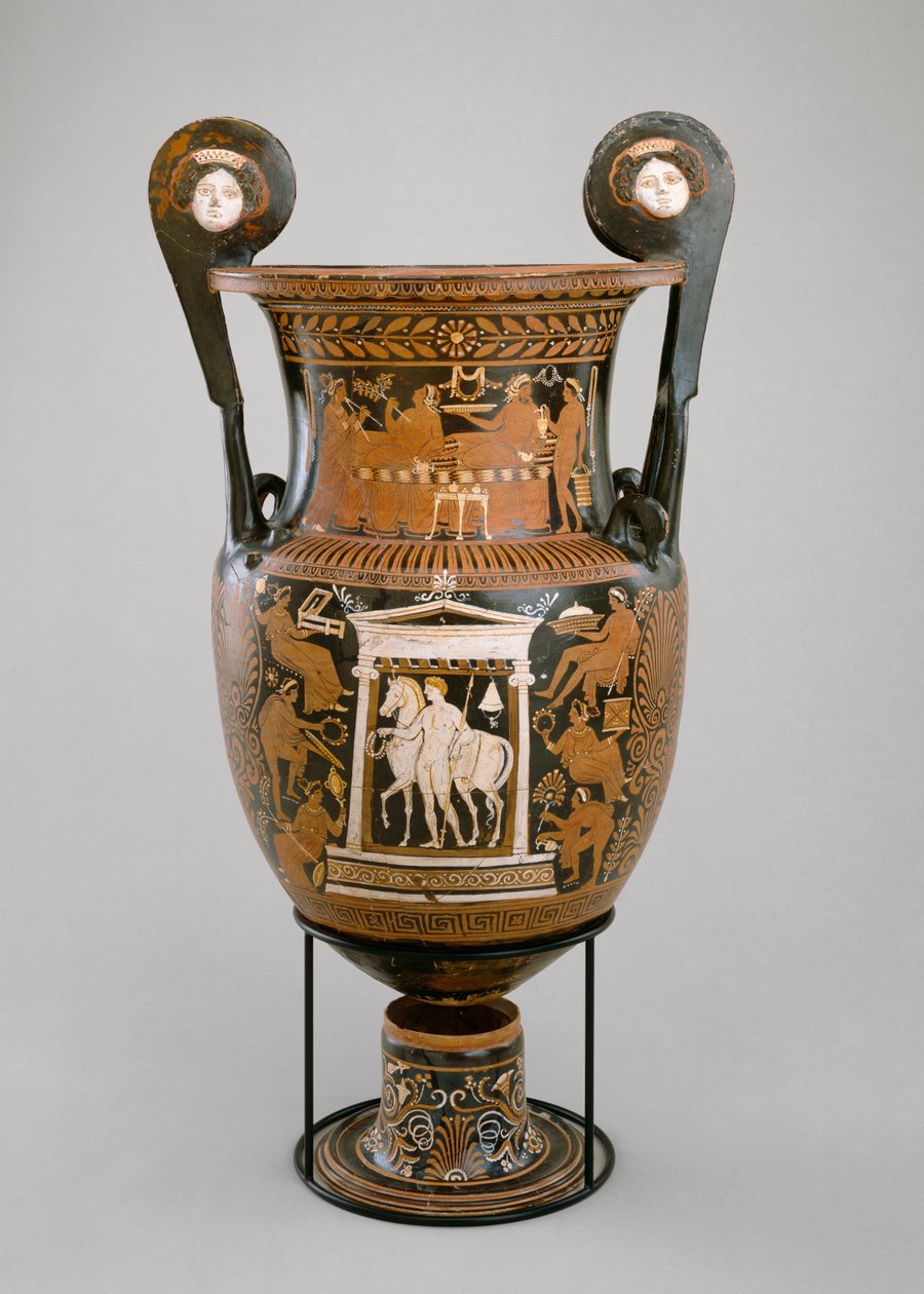 Volute krater, Apulia, 320-310 f.Kr. (leire) (se også 321231) av Baltimore Painter