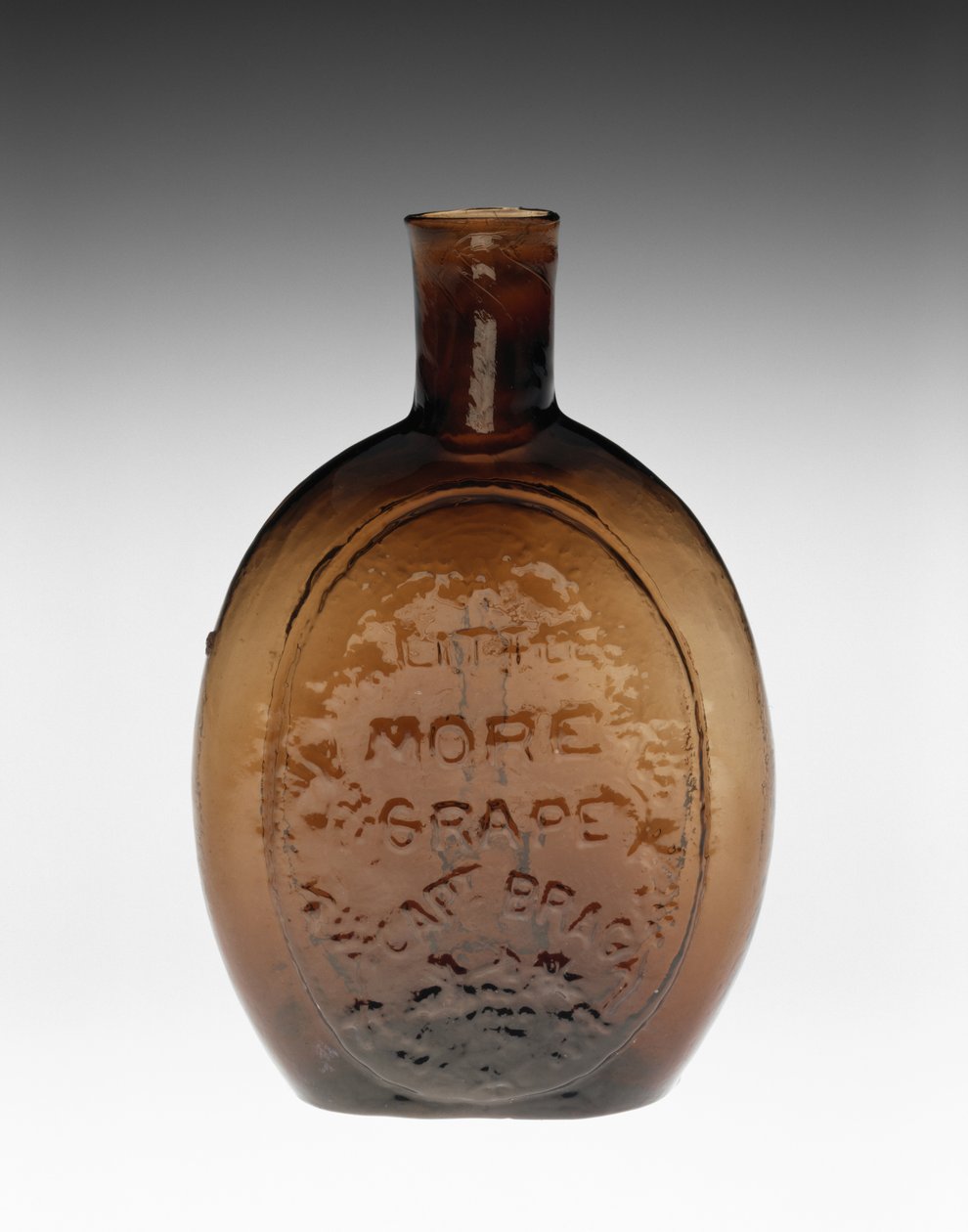 Figurkolbe, ca. 1847 (ikke-bly glass) av Baltimore Glass Works