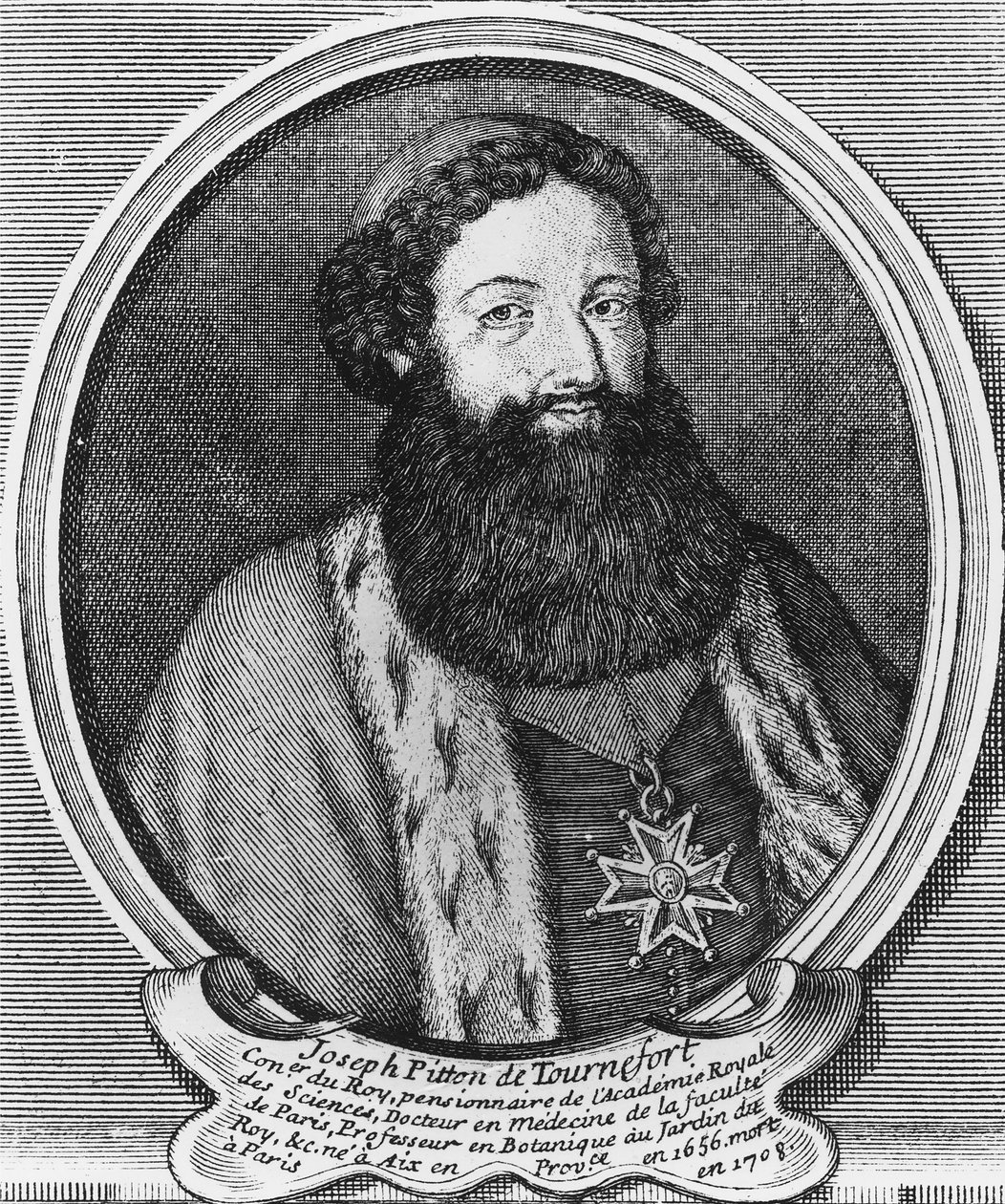 Joseph Pitton de Tournefort gravering av Baptistin Martin