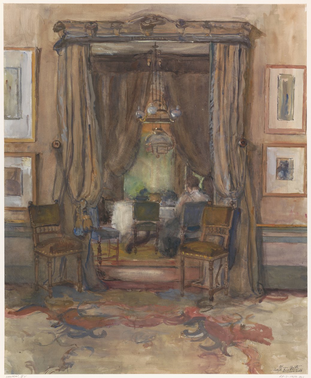 Stuen ved Riouwstraat i Haag, i dagslys av Barbara Elisabeth van Houten