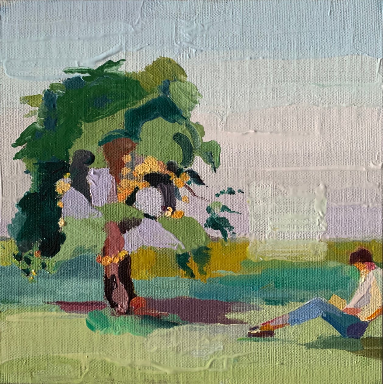 Bank bank, 2020 av Barbara Hoogeweegen