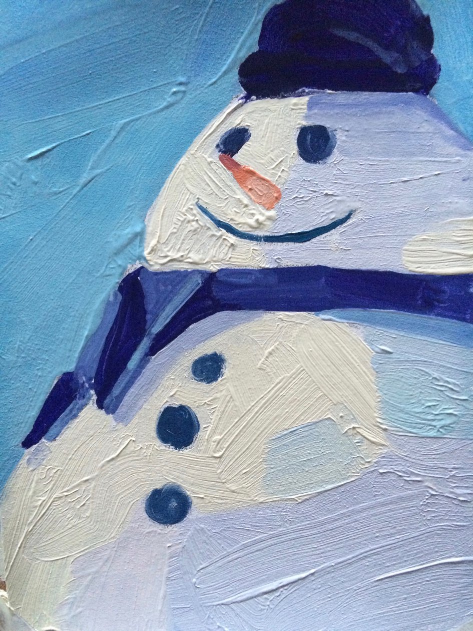 Snømann, 2015 av Barbara Hoogeweegen