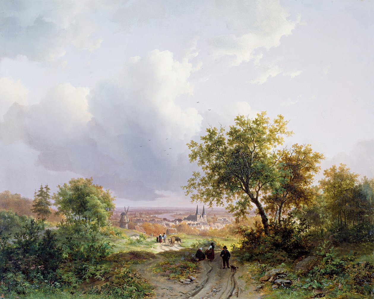 Sommerlandskap av Barend Cornelis Koekkoek