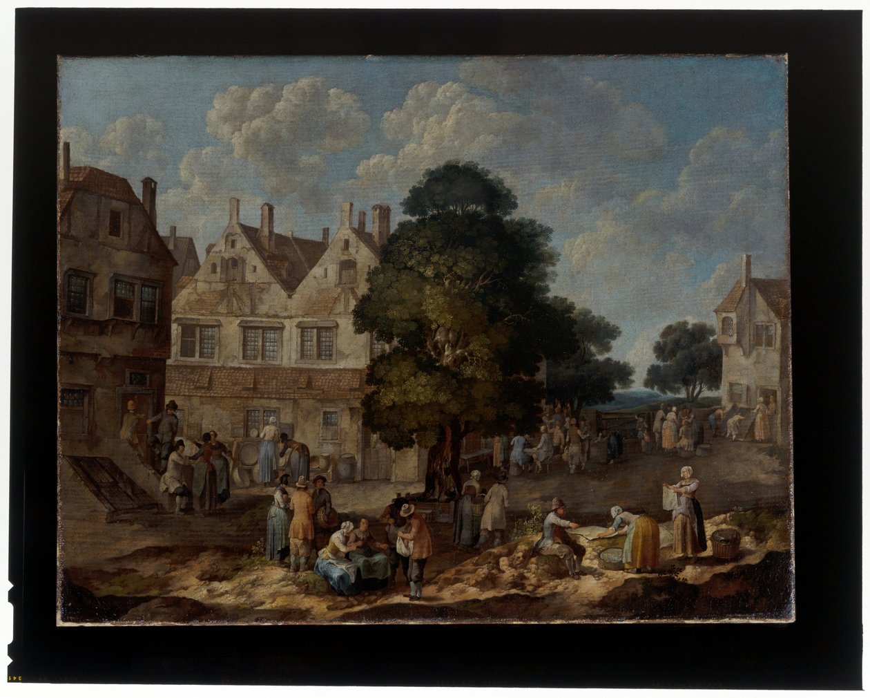 Et par landsbyscener av Barend Hendrik Thier