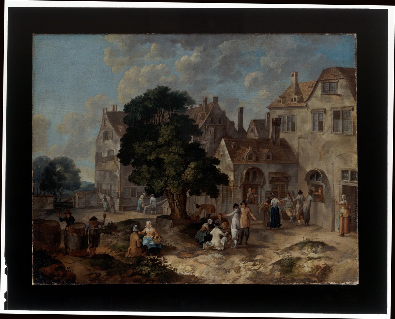 Et par landsbyscener av Barend Hendrik Thier
