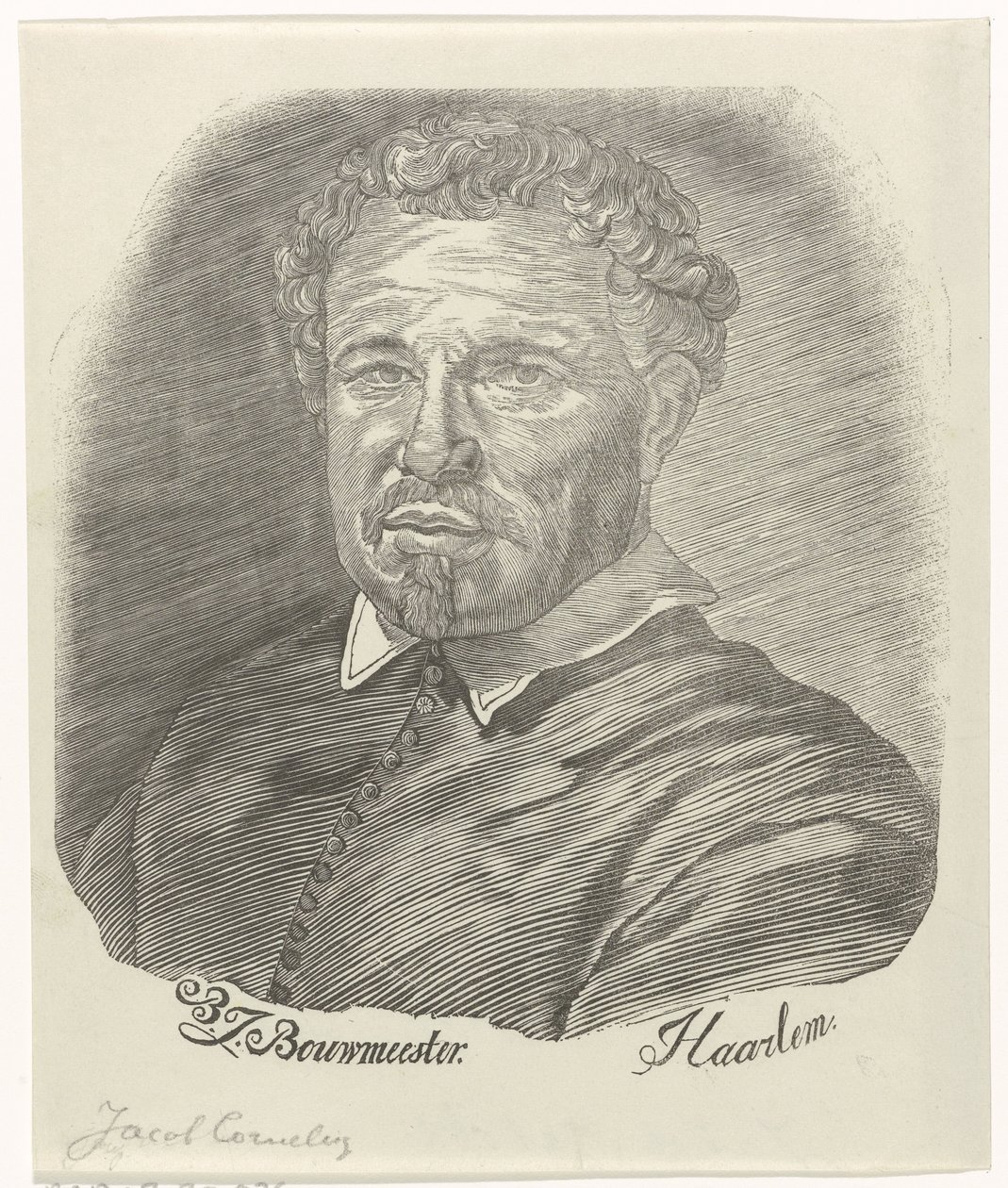 Portrett av Jacob Cornelisz. av Barend Johannes Bouwmeester