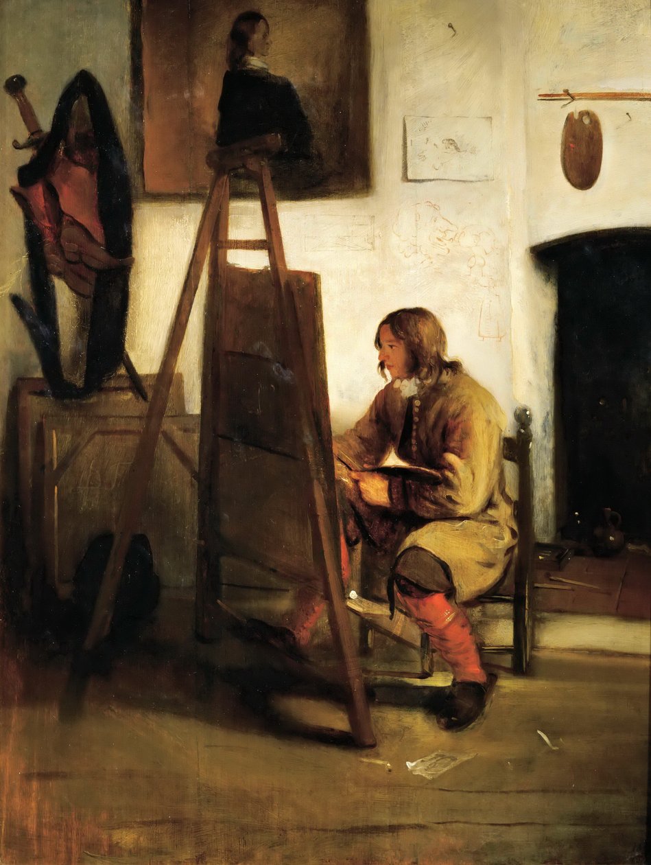 Lnl, ung maler i et studio av Barent Fabritius