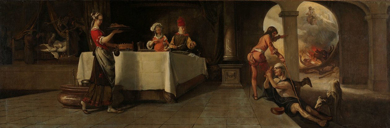Lasarus og den rike mannen av Barent Fabritius