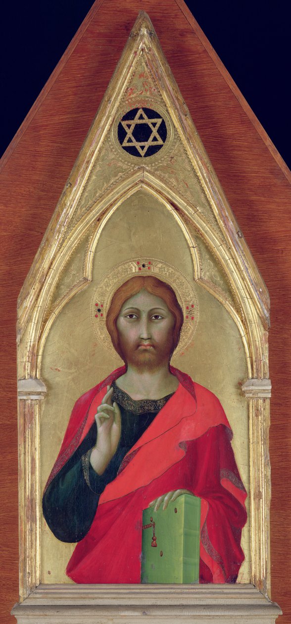 Kristi velsignelse, ca. 1325 av Barna da Siena