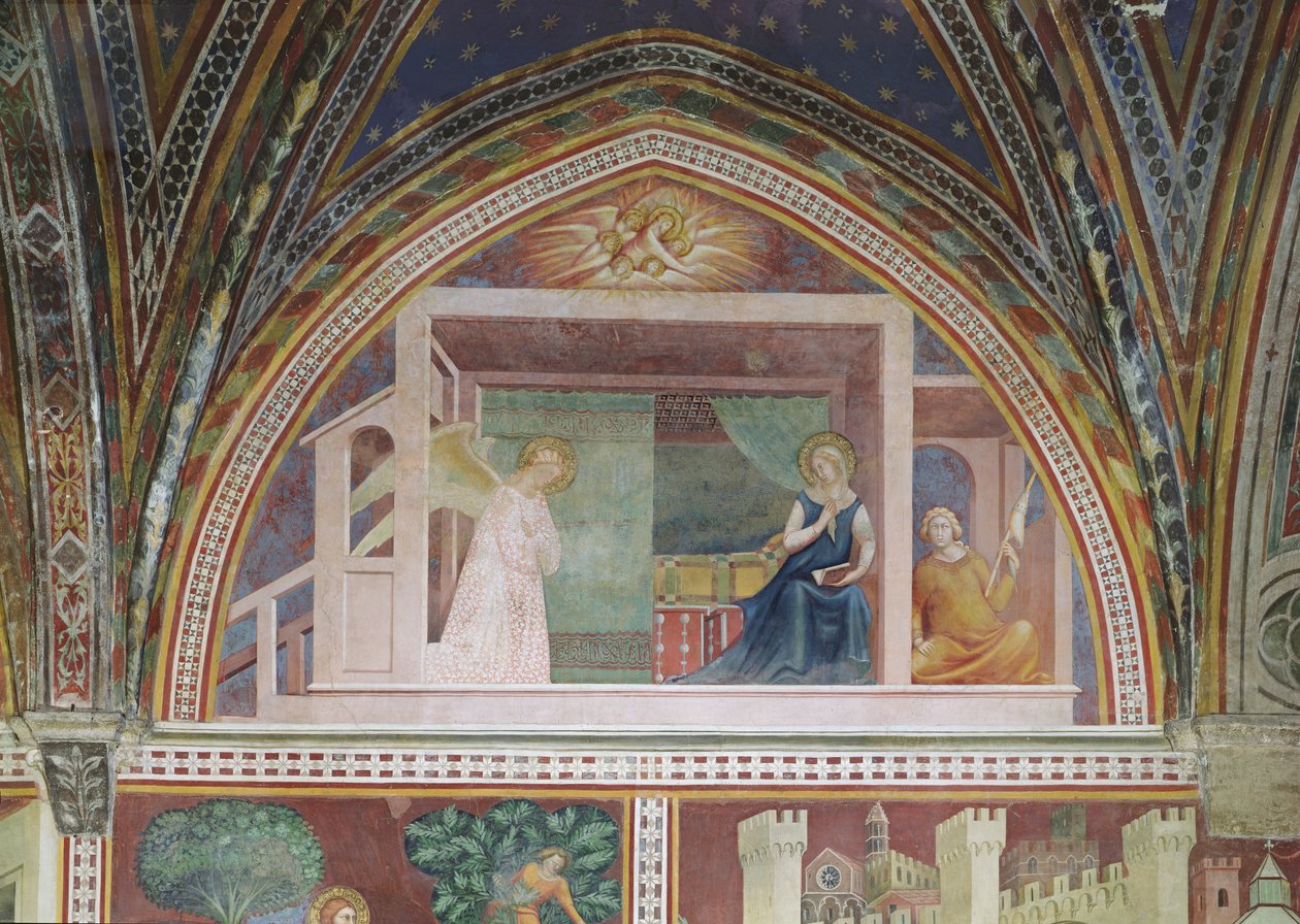 Bebudelsen, fra en serie scener i Det nye testamente av Barna da Siena