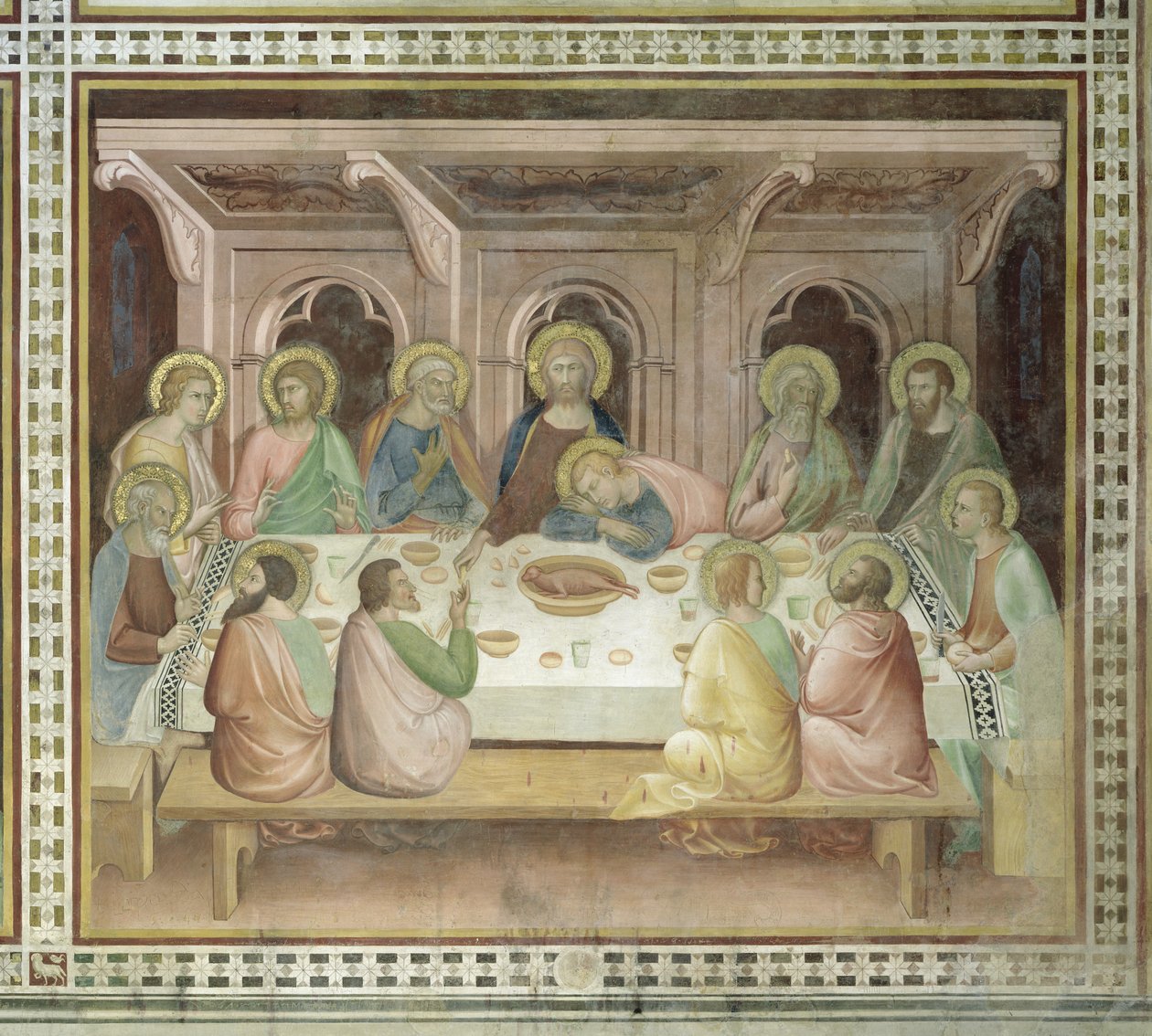 Nattverden, fra en serie scener i Det nye testamente av Barna da Siena