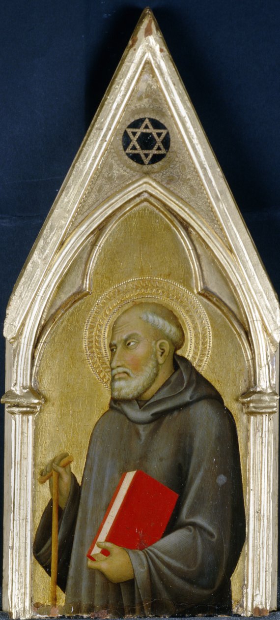 Saint, ca. 1340 (tempera på poppeltre) av Barna da Siena